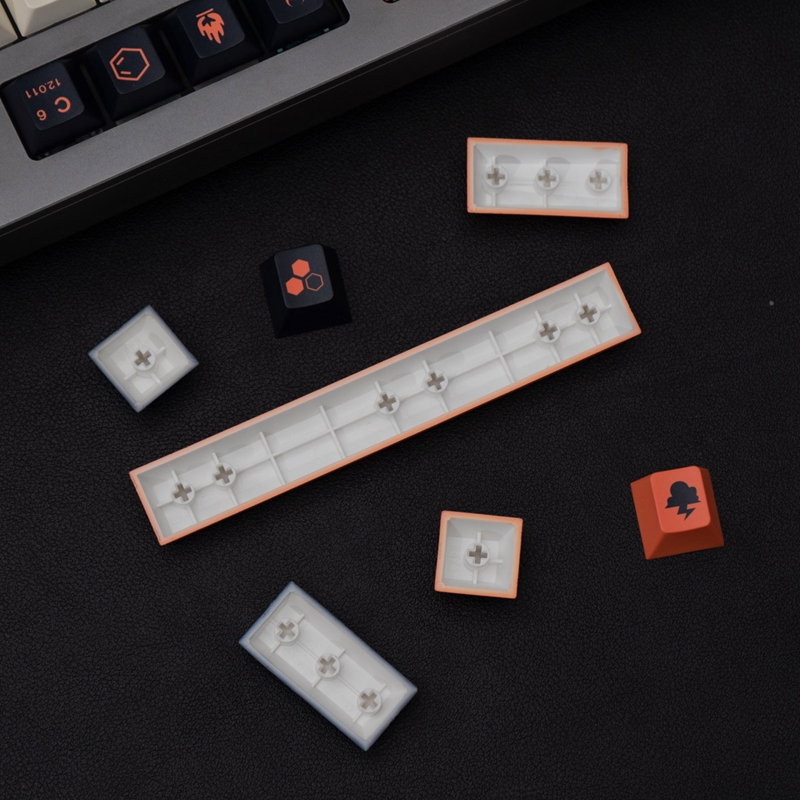 【Keycap only】gmk Carbon Keycap 130 phím anh đào Chiều cao PBT năm mặt thăng hoa Keycaps cho công tắc Cherry MX Bàn Phím Cơ RK61/Anne Pro 2/gk61