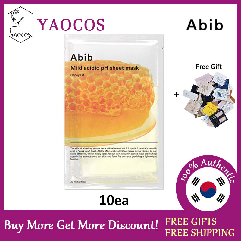 Mild Acidic pH Sheet Facial Mask 10ea