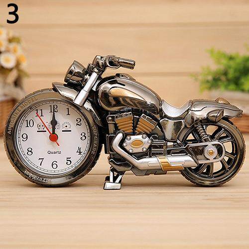 Sunnyheart Sáng Tạo Hình Dạng Xe Máy Đồng Hồ Thạch Anh Đồng Hồ Báo Thức Đồng Hồ Giữ Thời Gian Trang Trí Máy Tính Để Bàn