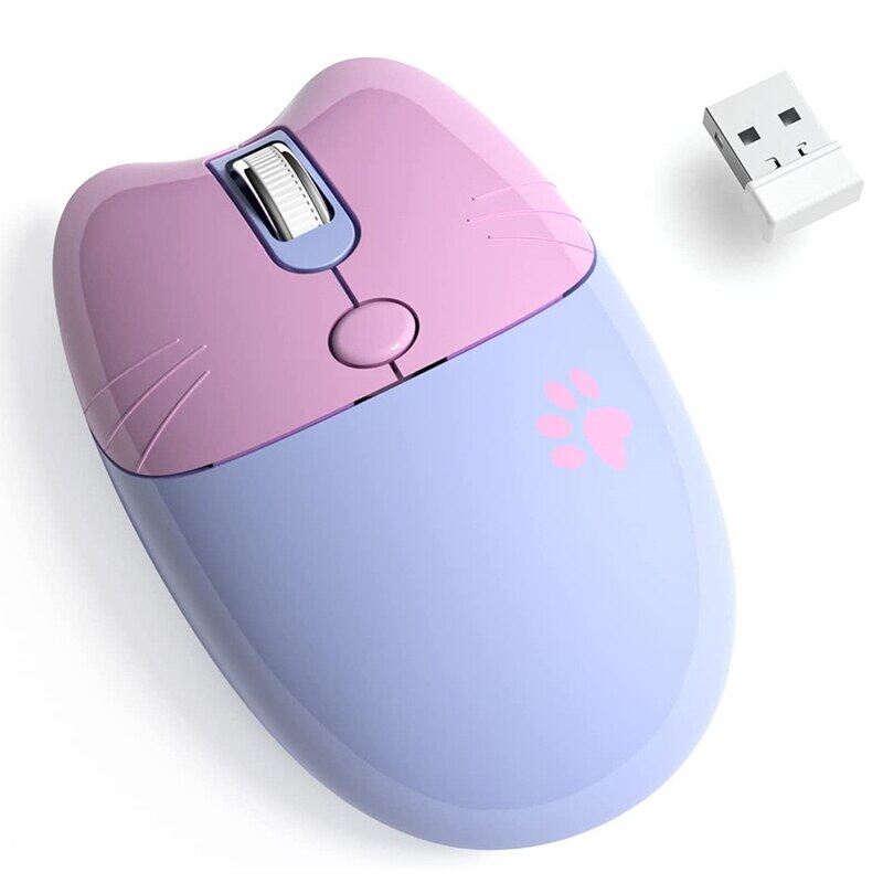 JOMAA Mouse Bluetooth +2.4G Wireless Mouse Cute Silent Computer Mouse With USB Receiver 3 Adjustable DPI Portable Mobile Cordless Mouse