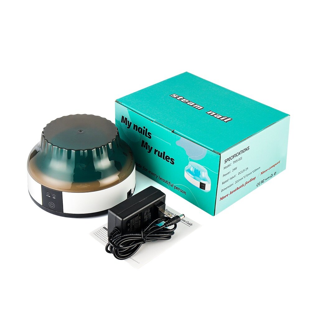 foreverlily Steam Polish Removal Device Steam Remove Nails Smart Touch Panel Polish Removal Tool