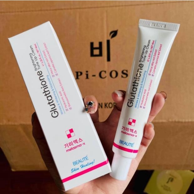 Kem dưỡng trắng da melasma x glutathione brightening tone up cream 40ml chính hãng - 8557