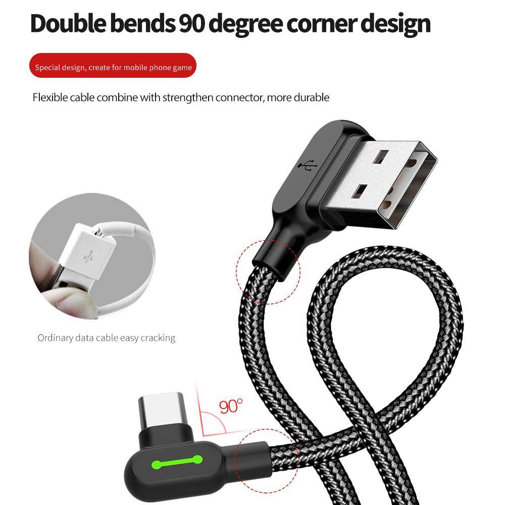 MCDODO dữ liệu USB cho iPhone cho loại C cho Micro USB 90 ° nhanh sạc USB C dữ liệu Cáp dây sạc điện thoại Android USB-C 2.4A Apple Huawei Xiaomi Samsung Oppo
