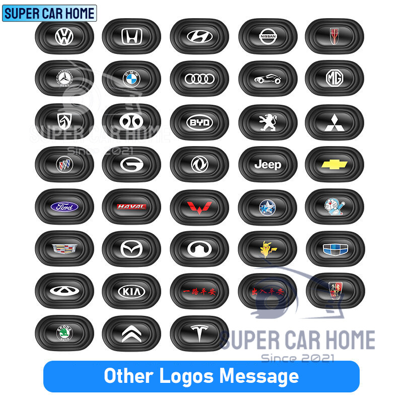 NEW 4pcs Car Shock Absorber Gasket Car Door Sound Insulation Car Door Shock Absorber With Car Logo