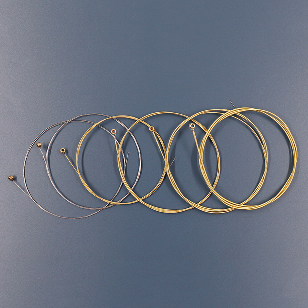 6 PCS Guitar Strings Acoustic Guitar Strings Steel Core Rust Proof Coated String for 6 String Guitar