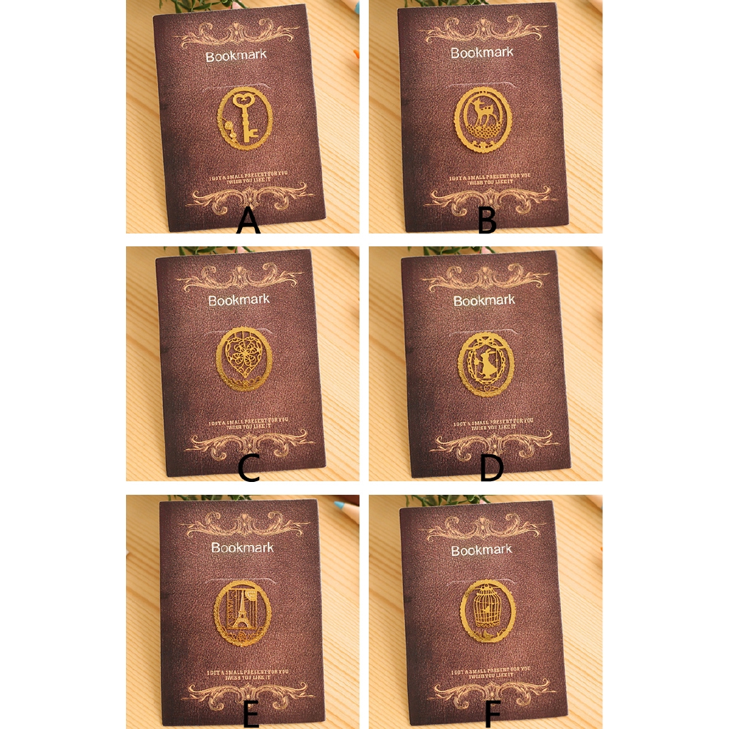 Vòng Kim Loại Bookmark Sáng Tạo Retro Tinh Tế Văn Phòng Phẩm Đánh Dấu Món Quà