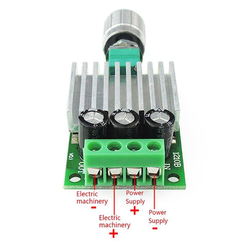 12V 24V 10A PWM DC Motor Speed Controller Adjustable Speed Regulator Dimmer Control Switch for Fan Motors