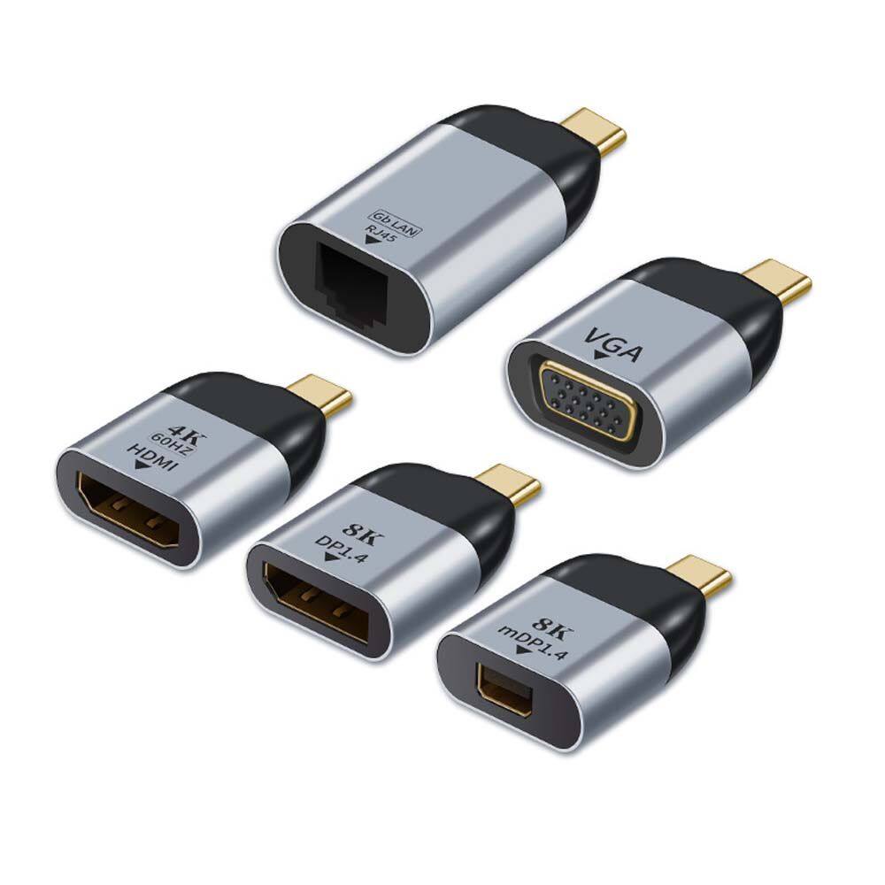 VISIONN Notebook for Laptop Computer Accessories HDMI USB Hubs Adapter Cable Type C to mini DP Type C to HDMI Converter Type C to VGA Converter USB C To DP Adapter Type C to RJ45 Adapter