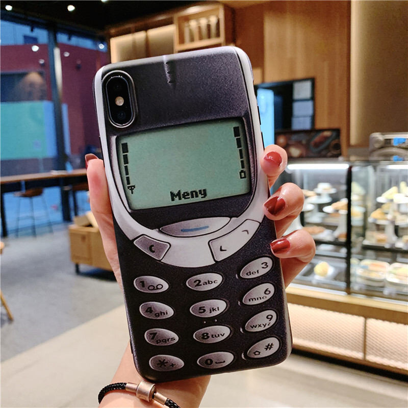 Funny Classical TPU Fitted Phone Case For Apple iPhone 13 Pro Max 12 Pro Max 11 Pro Max Retro Nokia Patterned Soft Case For iPhone X XR XS Max 6 6s 7 8 Plus