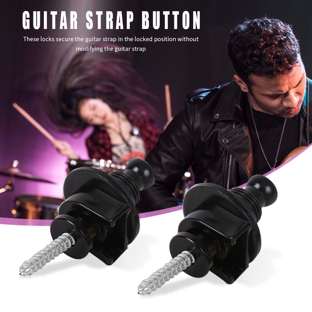 2 Nút Khóa Dây Đàn Ghi Ta Bass Nhạc Cụ Đinh Đai Chống Trượt