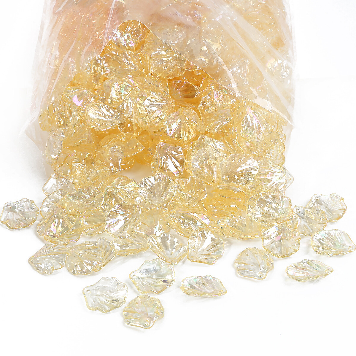 20Pcs/Bag Color Vintage Fashion ABS Imitation Pearl Shell Peony Petals For DIY Handmade Accessories Material Accessories