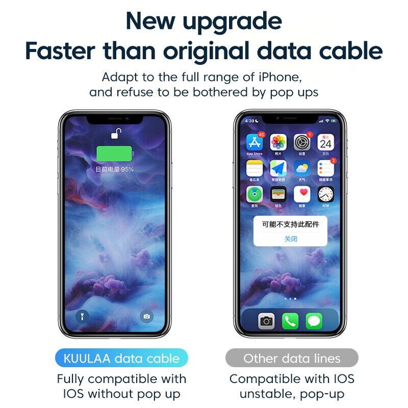Zeallion 30W Fast Charging USB C Cable for iPhone Models iPad MacBook PD Type C Cable Lightning Wire