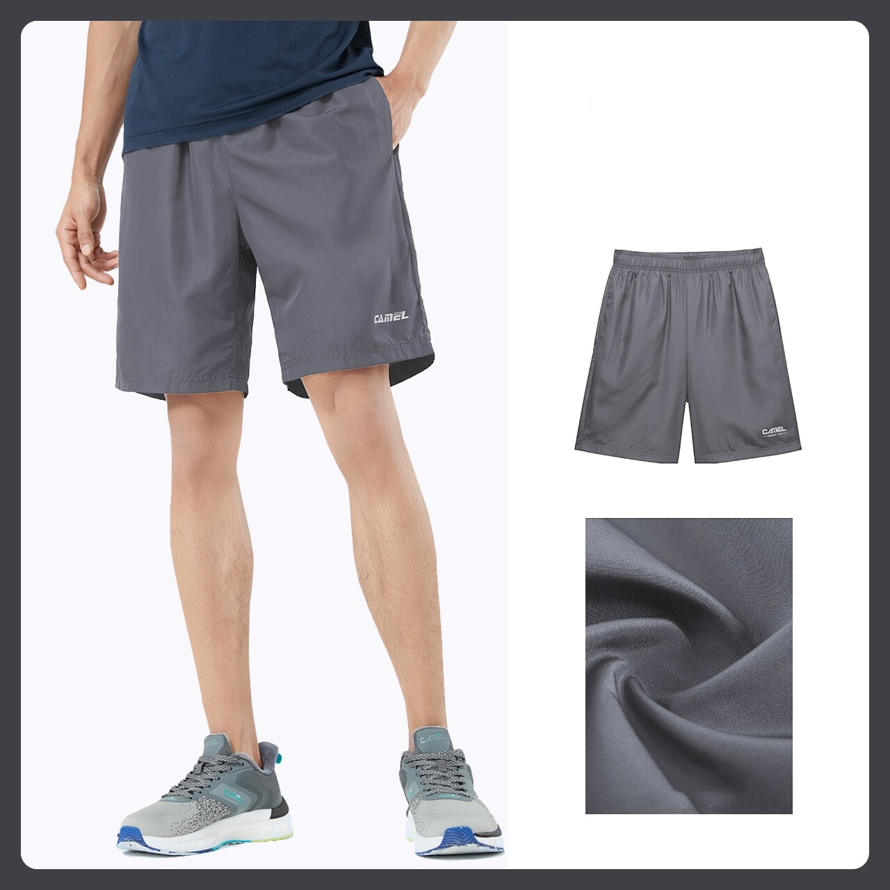 Camel sports shorts men's summer loose five-point shorts men's running breathable wear-resistant sports pants
