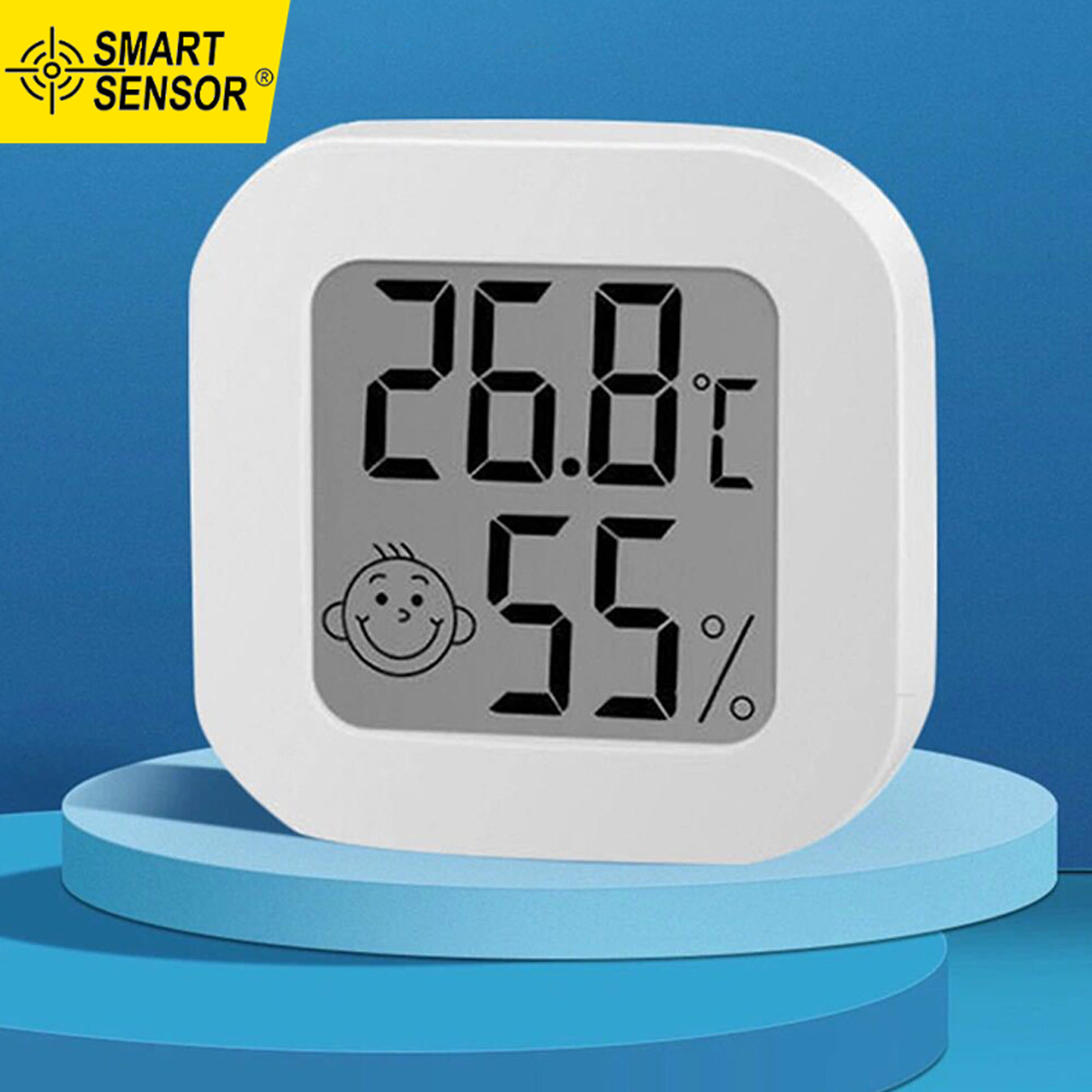 Smart Sensor Indoor Hygrometer Ther-mometer Humidity Gauge Monitor with Tem-perature -10°C-70°C (14°F-158°F) and Humidity 10%RH-99%RH Sensor