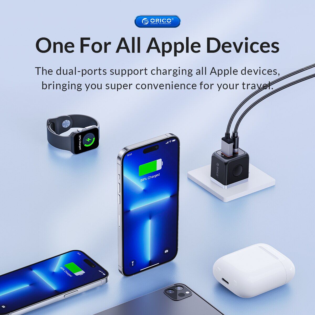 ORICO PD 30W Sạc Bộ USB C Cáp Sạc Nhanh 2.4A Sạc Nhanh Dây Đối Với iPhone iPad Type-C Bộ