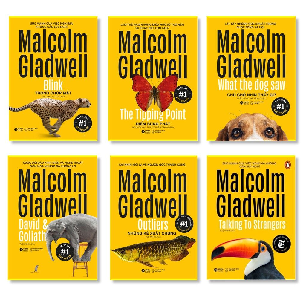 Sách - Combo 6 Cuốn Sách Malcolm Gladwell [Alphabooks]