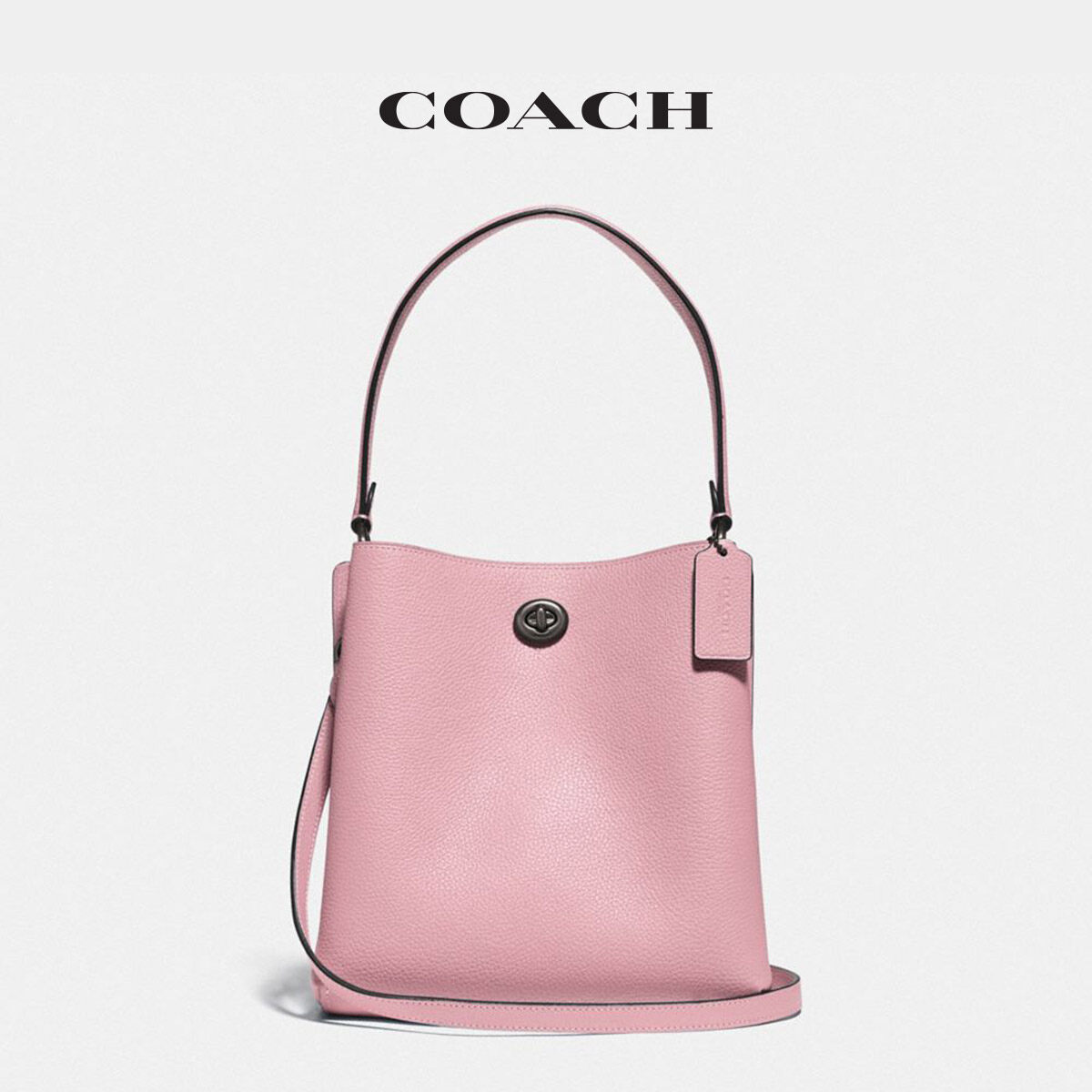 coach shoulder bag pink