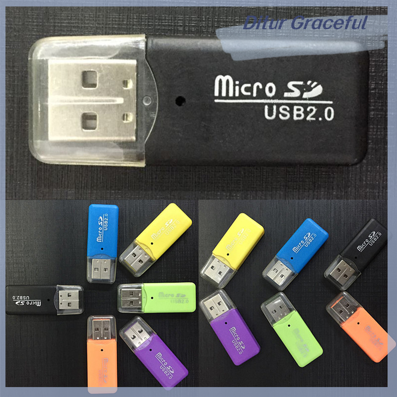 Ditur hot mini usb sd/mmc memory card reader 480mbps for computer laptop