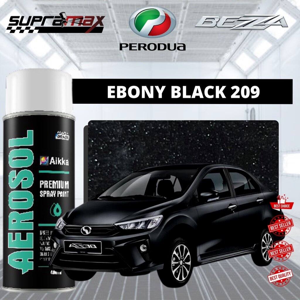 [Perodua Bezza] SUPRAMAX Aerosol Spray 2K Paint/ Car Body Touch Up