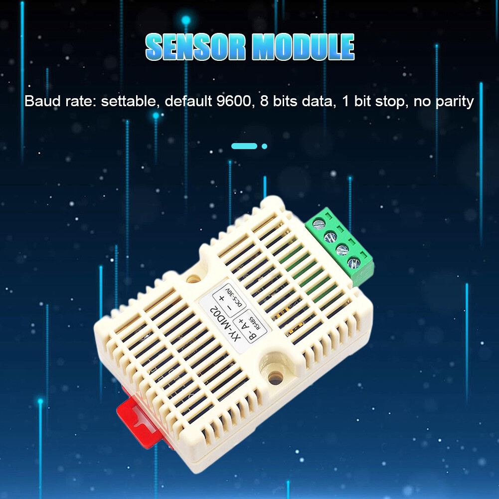 【ANENG】XY-MD02 Temperature Sensor Module High Precision DC5-30V Temperature-Humidity Sensors 1000M RS485 Signal Modbus-RTU Protocol Standard 35mm Rail Mount