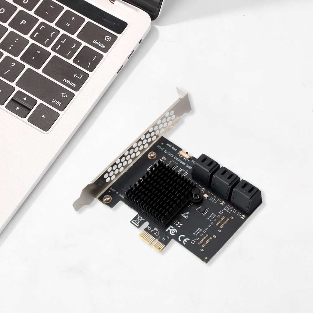 PCI-E 1X to SATA3.0 6 Port Extender PCI Express 6Gbps Desktop Computer Adapter
