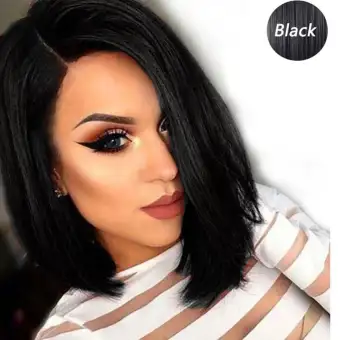 Natural Black Long Straight Synthetic Wig Full Wigs For Women Heat