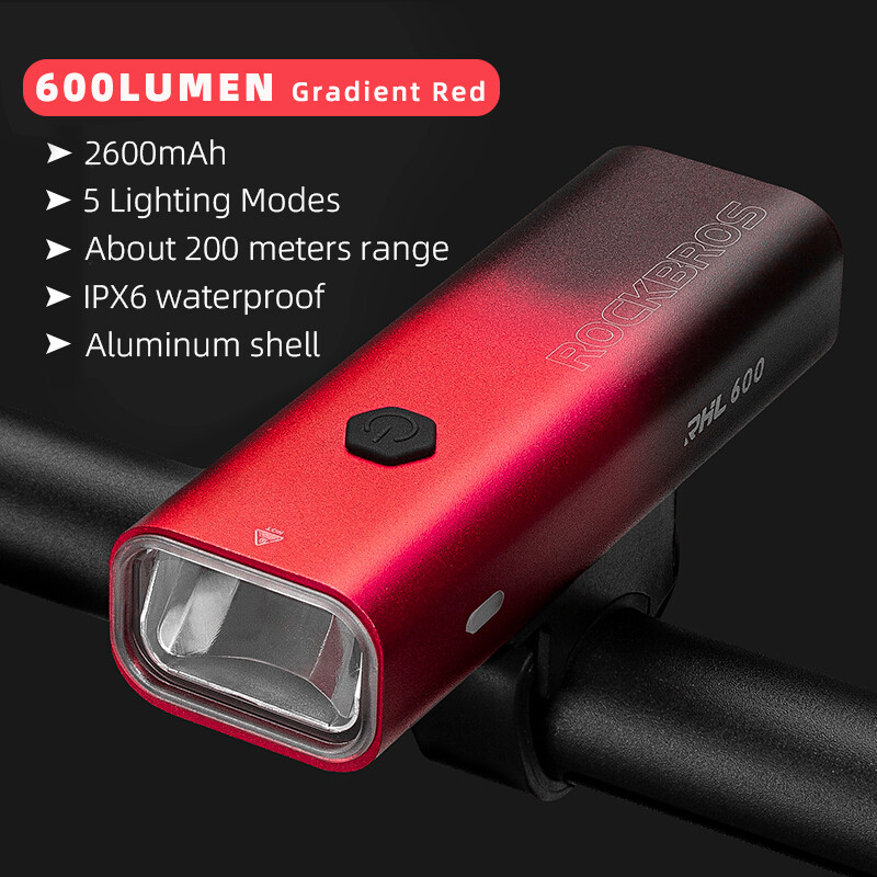 ROCKBROS Bike Light Hoisting Headlights Multifunctional Holder Powerful Flash Light USB Charing Led Bicycle Front Light 4500mAh