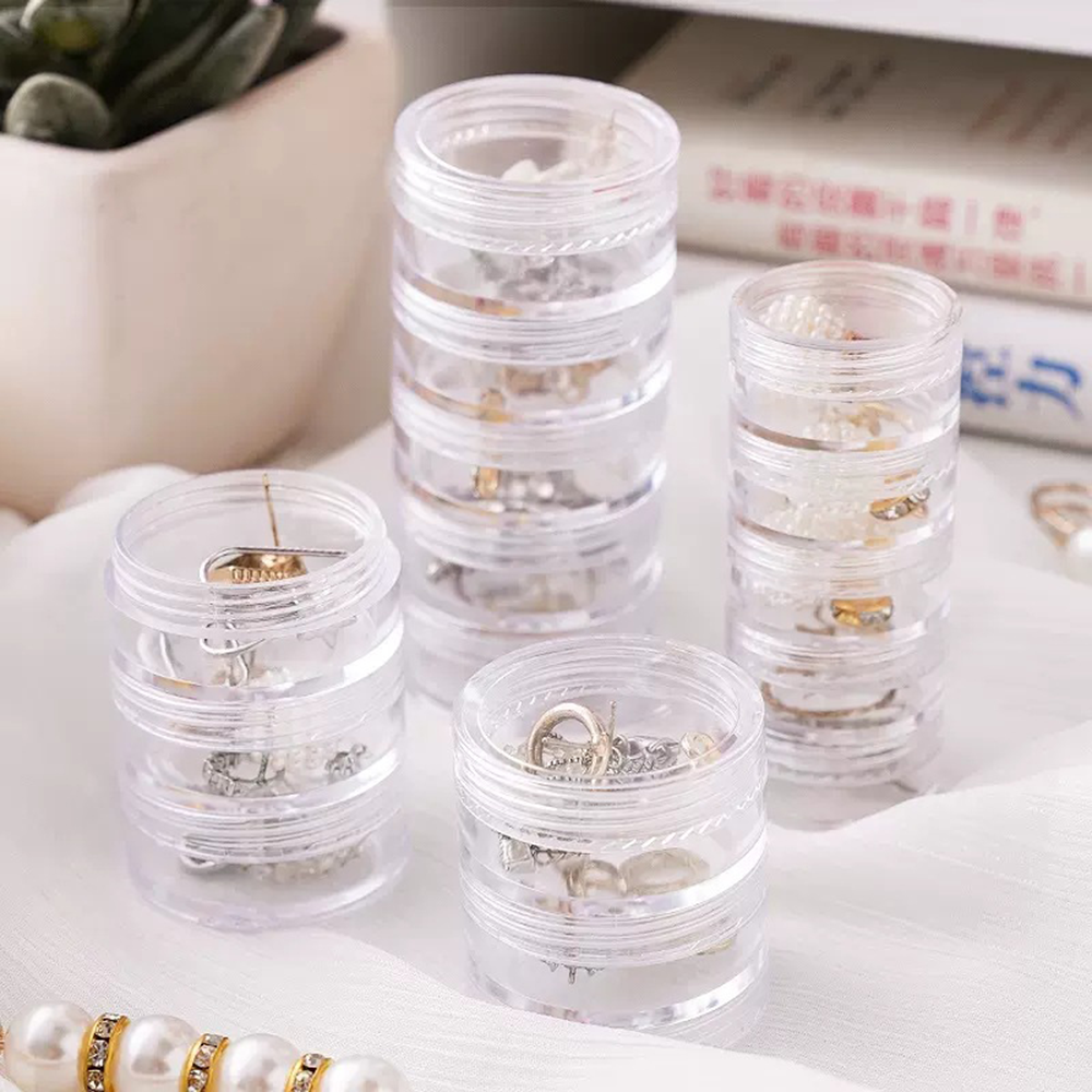 Watch Earrings Plastic Storage Box Organizer Storage Rack Storage Rack Jewelry Storage Box Multilayer Organizer