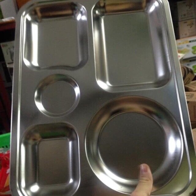 Khay cơm inox 5 ngăn k04