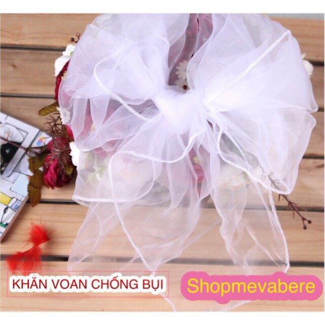 [Hoàn tiền 6%] Khăn voan cho bé sơ sinh chống bụi chống gió