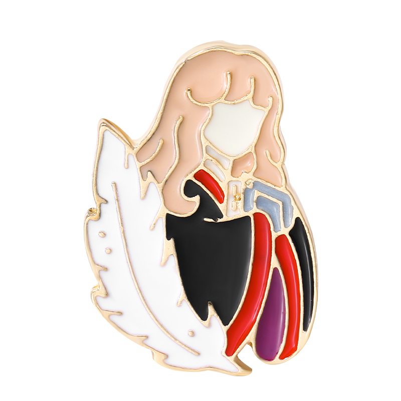 Harry Potter School of Witchcraft and Wizardry Series Character Enamel Brooch Harry Potter Commemorative Brooch Cartoon Backpack Badge Jewelry for Children and Friends
