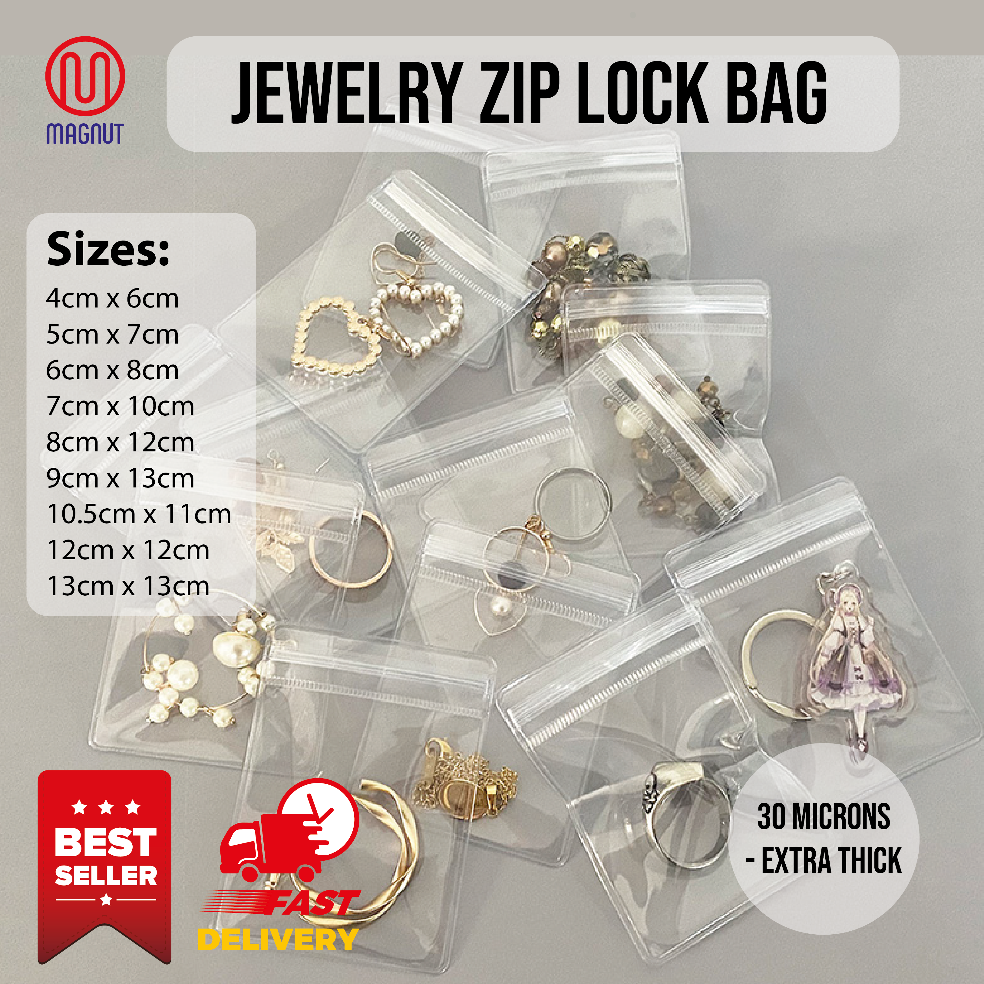 Jewelry zip bags hotsell