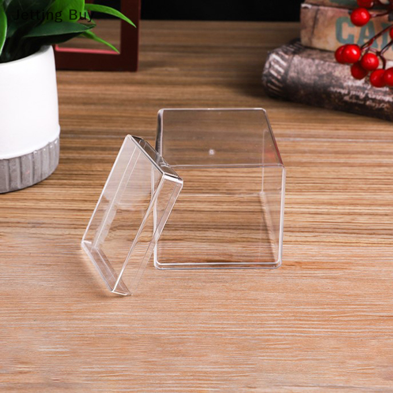 【Jettingbuy】 Flash Sale Desktop Storage Box Acrylic Doll Model Display Case Dustproof Transparent Toy Model Display Stand Action Figure Toys Storage Box