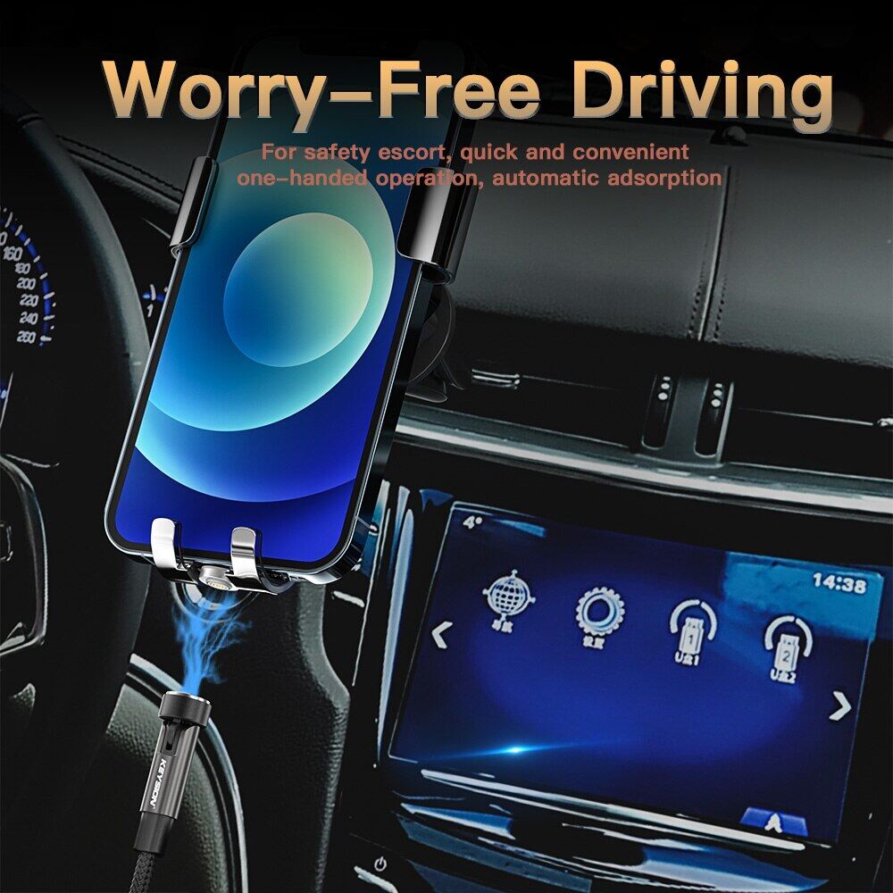 KEYSION Cáp Châm Xoay 540 Cáp Micro USB Type C Sạc Nhanh 5A Cho iPhone Xiaomi Dây Dữ Liệu Sạc Điện Thoại Châm