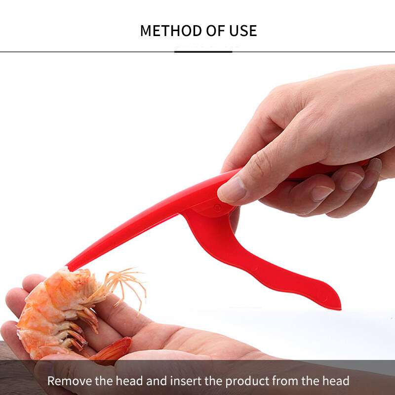 YESPERY Dụng Cụ Tháo Vỏ Tôm Bằng Nhựa Tôm Peeler Thiết Bị Lột Vỏ Tôm, Dụng Cụ Nhà Bếp Tôm Peeler, Đồ Gia Dụng