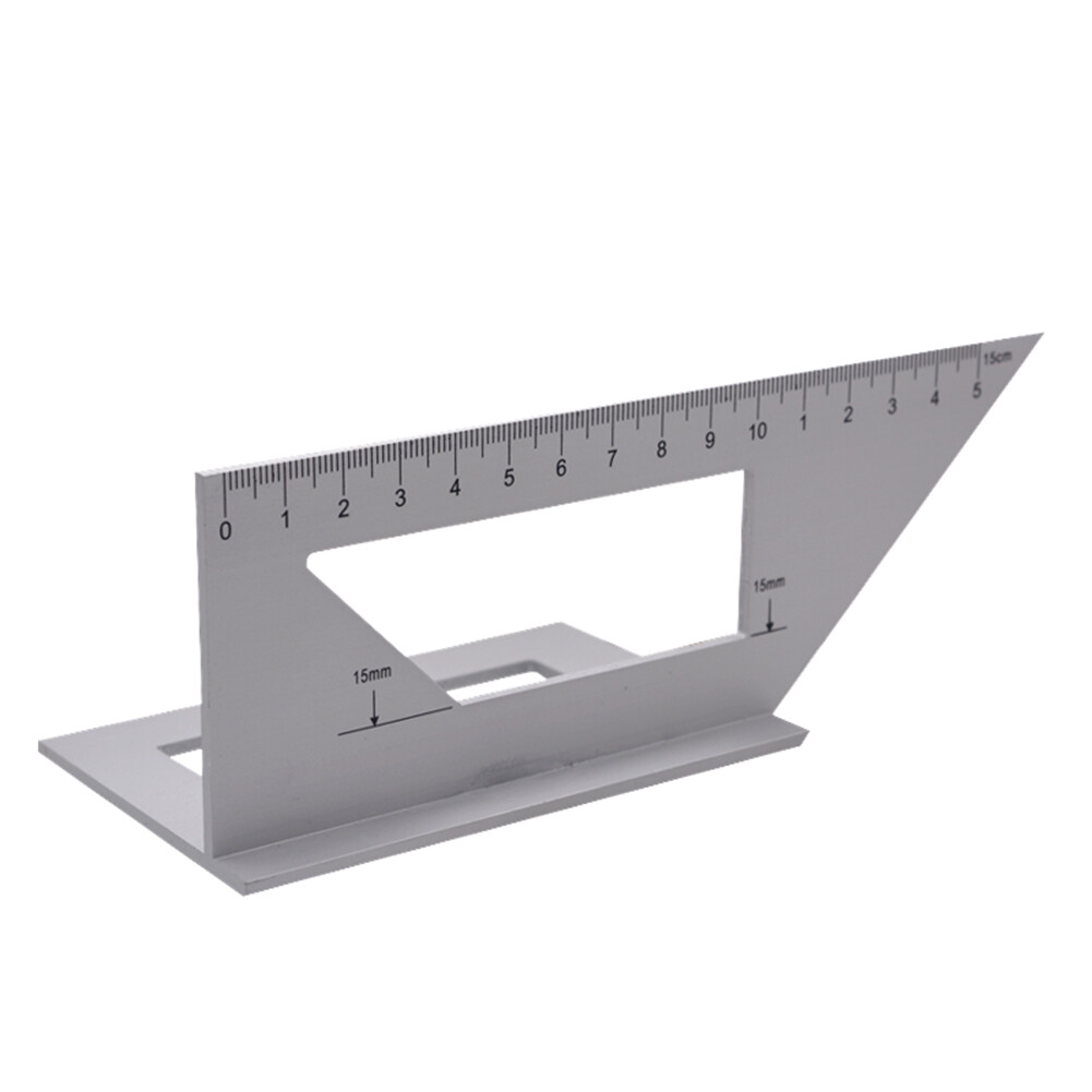 45/90 Right Angle Ruler Save Time Energy Aluminum Alloy Engineers Combination Square Angle Ruler