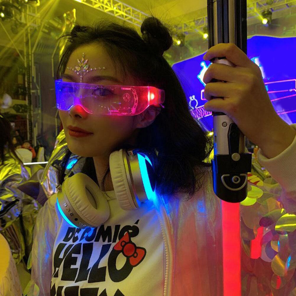 Colorful Luminous Glasses LED Light Bar KTV Disco Concert Party Eyeglass