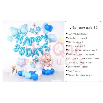 New Ready Stock 30 Days Baby Full Moon Set Baby Shower Theme