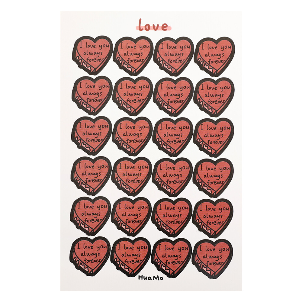 2pcs Stickers Kawaii Hand Account Sticker Korean Ins Girl Sealing Sticker Digital Handbook Material Decorative Small Pattern
