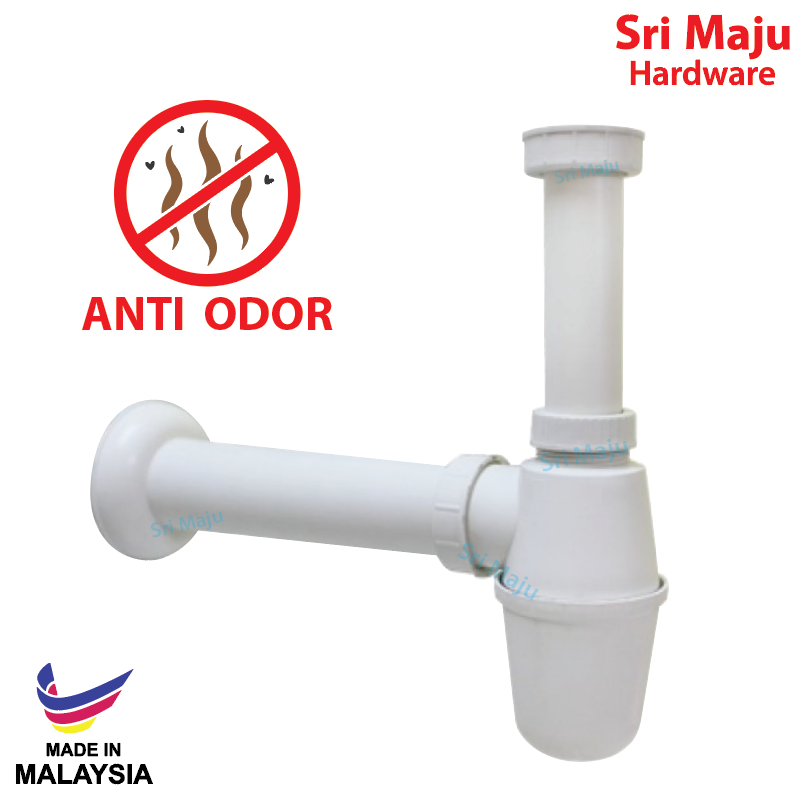 MAJU SWALT Quality Malaysia Plastic Bottle L Trap Anti Odor Faucet