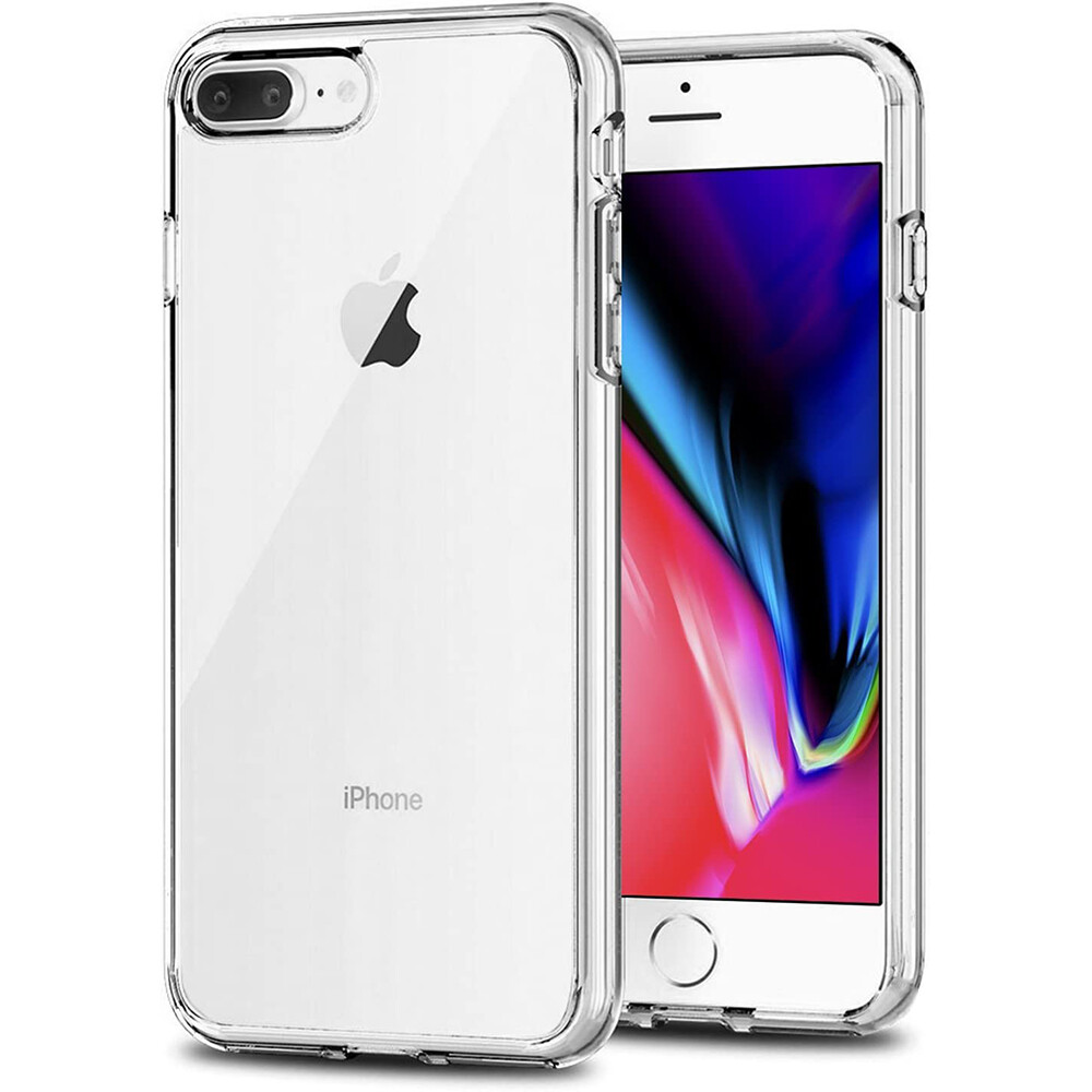 Luowan for apple iphone 7 plus/iphone 8 plus case anti-scratch tpu transparent back silicone cover for apple iphone 7 plus/iphone 8 plus-clear