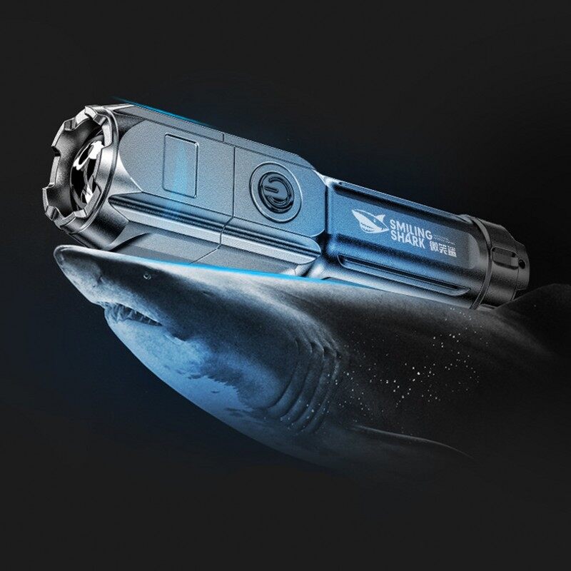 Multi-function Flashlight Strong Light Rechargeable Zoom Super Bright Xenon Household Outdoor Portable Led Night Flashlight
