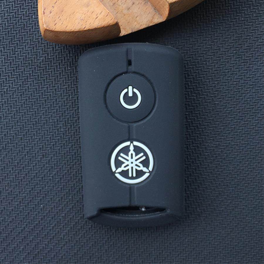For Yamaha NVX / XMAX Remote Key Silicone Case Cover car key case (Black)