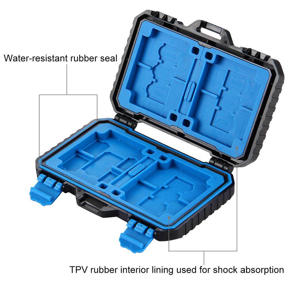 PULUZ  Waterproof Memory Card Reader Storage Box  for USB SD CF TF Reader SIM Cards Protector Case Holder for Tablet Computer Notebook & Android Smartphones PU5002