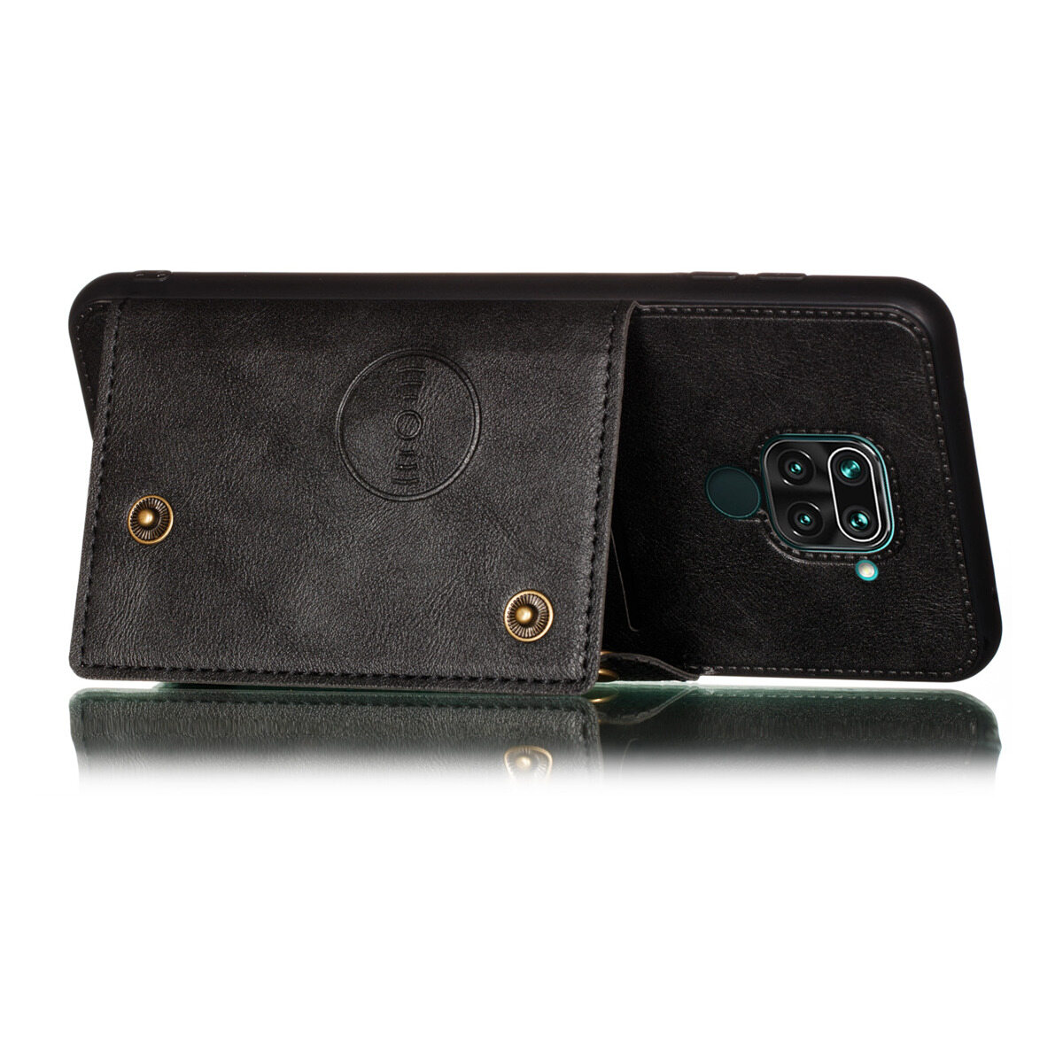 Cho Redmi Note 9 9S Pro Max da trường hợp nhiều Folio lật Bìa Wallet trở lại trường hợp vỏ, có thể làm việc với gắn trên xe hơi, ẩn thẻ tín dụng ID khe giữ, retro nút kim loại clasp, đứng hỗ trợ