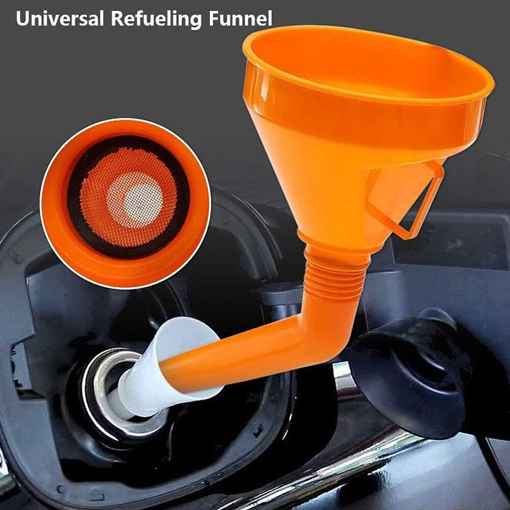 Blackhorse Phễu Dầu Bằng Nhựa Phễu Miệng Dài Cho Xe Mô Tô Dụng Cụ Rót Chất Lỏng Nước Diesel Nhiên Liệu Xăng Dầu Kèm Lưới Lọc