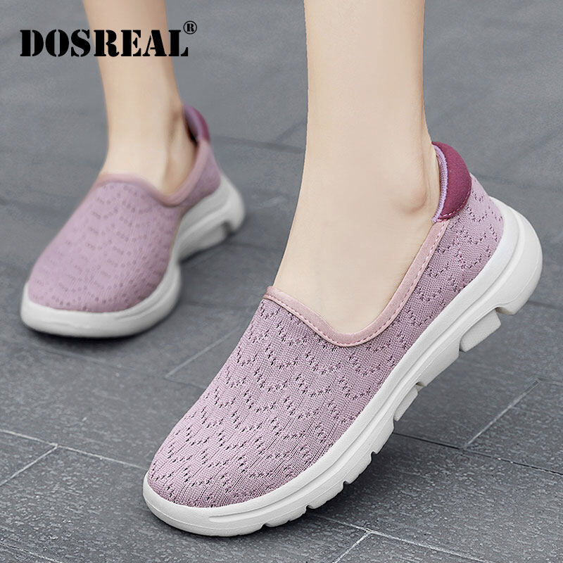 DOSREAL Women Shoes Korean White Sneakers Shoes For Women Big Size 35-45 Slip On Loafers For Women Sports Shoes Casual Walking Woman Shoes