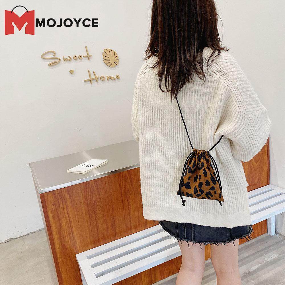 MOJOYCE 2022 New On Sale Pure Color Corduroy Women Korean Style Drawstring Phone Purses Sling Bag