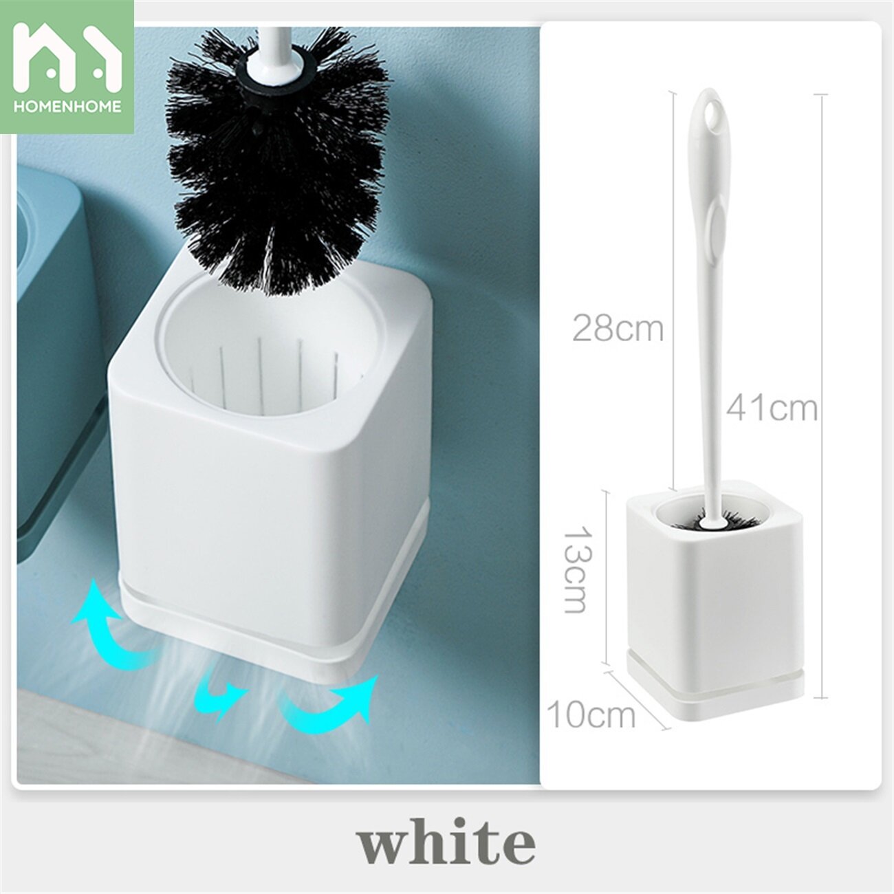 Homenhome Home Bathroom Long Handle Toilet Brush Without Dead Ends Toilet Brush Cleaning Toilet Brush Cleaning Brush Set Toilet Brush