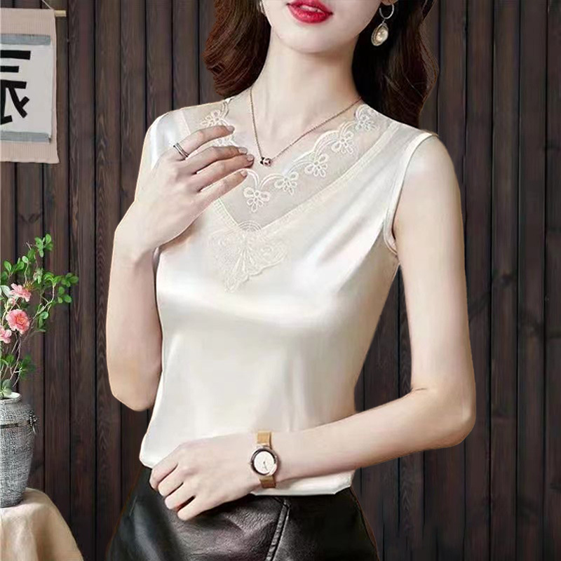 Tank top women's summer v-neck top